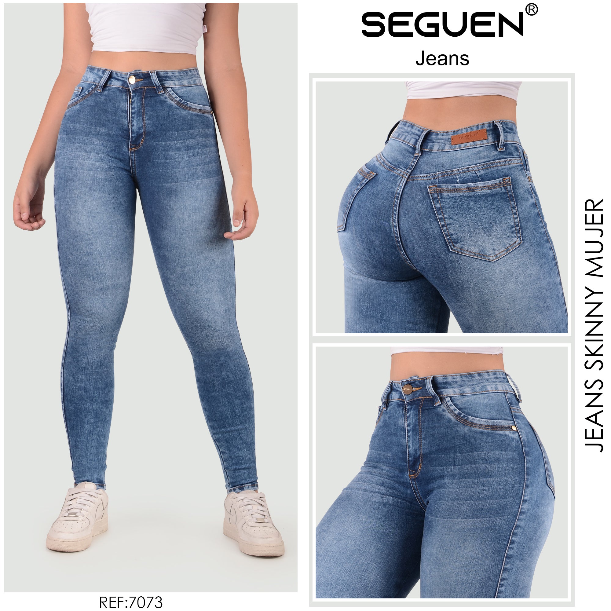 Jeans Mujer Tiro Alto 7073 – SEGUEN JEANS