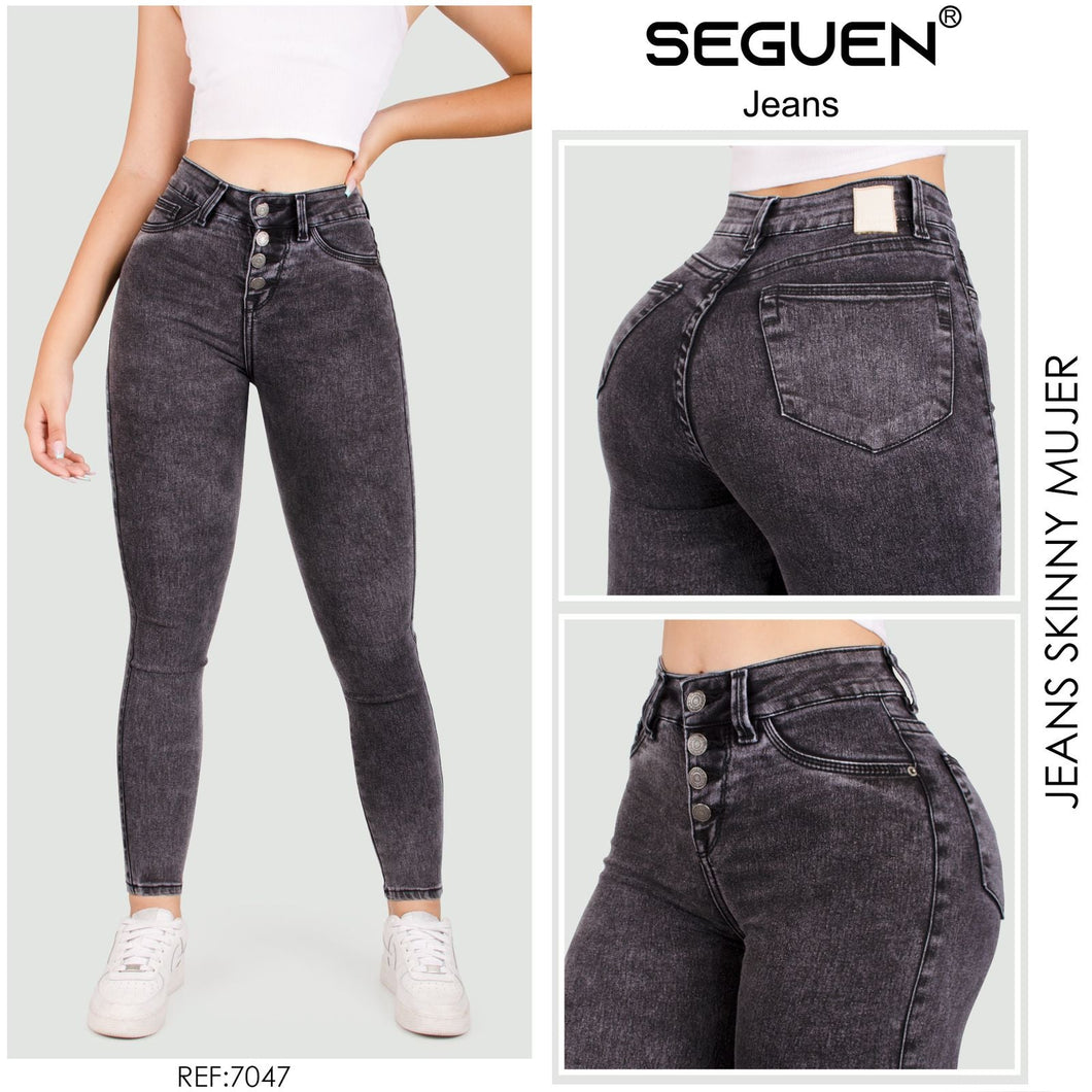 Jeans Mujer Tiro Alto 7047 – SEGUEN JEANS