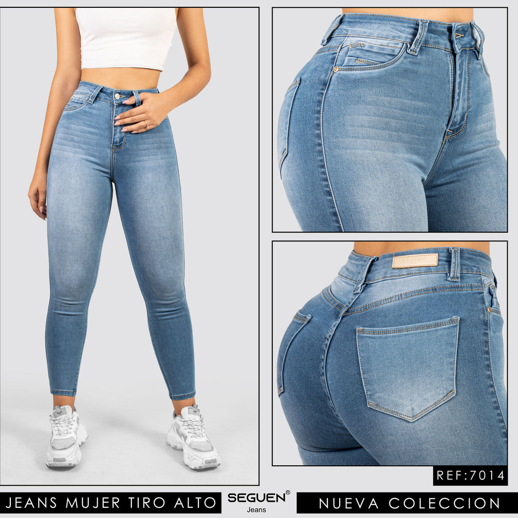 Jeans Mujer Tiro Alto 7014 – SEGUEN JEANS